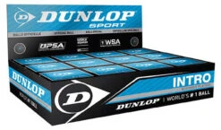 Dunlop Intro Blue Dot Squash Balls 12 Pack