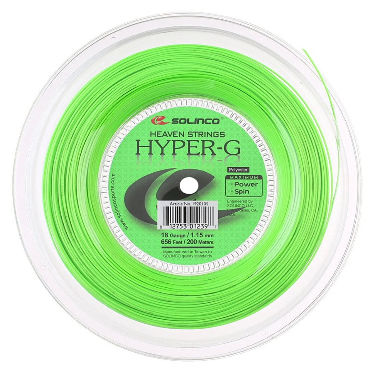 Solinco Hyper-G 18 1.15mm 200M Reel 3 Solinco Hyper-G 18 1.15mm 200M Reel
