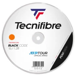 Tecnifibre BlackCode 16 1.28mm 200M Reel -Racquet Gear tecnifibre blackcode 16 1 28mm 200m reel orange 66604 22745.1698769867