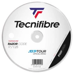 Tecnifibre Razor Code 17 1.25mm 200M Reel -Racquet Gear tecnifibre razor code 17 1 25mm 200m reel white 72844 25084.1698770584