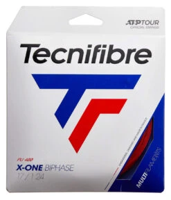 Tecnifibre X-One Biphase 17 1.24mm Set -Racquet Gear tecnifibre x one biphase 17 1 24mm set red 48764 88734.1698770313