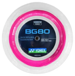 Yonex BG80 0.68mm Badminton 200M Reel -Racquet Gear yonex bg80 0 68mm badminton 200m reel pink 07582.1710948824