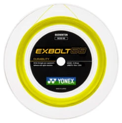 Yonex Exbolt 68 0.68mm Badminton 200M Reel -Racquet Gear yonex exbolt 68 0 68mm badminton 200m reel yellow 74905.1709819244