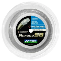 Yonex Nanogy 98 0.66mm Badminton 200M Reel -Racquet Gear yonex nanogy 98 0 66mm badminton 200m reel silver 91956 94331.1698769919