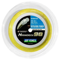 Yonex Nanogy 98 0.66mm Badminton 200M Reel -Racquet Gear yonex nanogy 98 0 66mm badminton 200m reel yellow 80024 40455.1698769919
